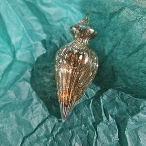 Elegant Gold Glass Ornament